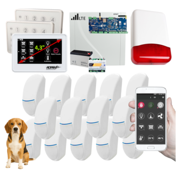 SYSTEM ALARMOWY ROPAM NeoLTE-IP-64 TPR-4WS-P 2x TK-4W + 14 CZUJEK BINGO Plus