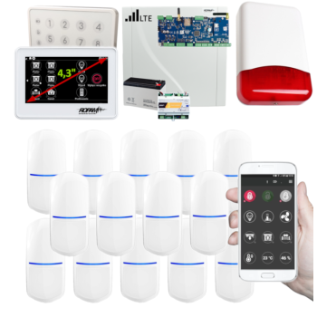 SYSTEM ALARMOWY ROPAM NeoLTE-IP-64 TPR-4WS-P TK-4W + 14 CZUJEK SLIM-PIR