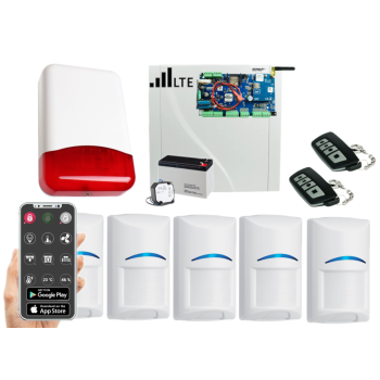SYSTEM ALARMOWY ROPAM NeoLTE-IP-PS-SET 5x BOSCH POWIADOMIENIE GSM PILOTY SYRENA