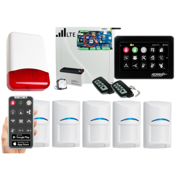 SYSTEM ALARMOWY ROPAM NeoLTE-IP-PS-SET 5x BOSCH PANEL TPR-4BS-P PILOTY SYRENA