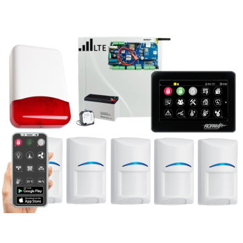 SYSTEM ALARMOWY ROPAM NeoLTE-IP-PS-SET 5x BOSCH PANEL TPR-4BS-P SYRENA