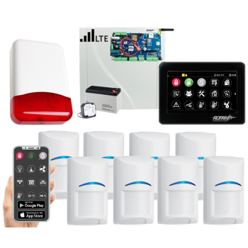 SYSTEM ALARMOWY ROPAM NeoLTE-IP-PS-SET 8x BOSCH PANEL TPR-4BS-P SYRENA