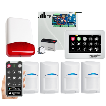 SYSTEM ALARMOWY ROPAM NeoLTE-IP-PS-SET TPR-4WS-P 4x BOSCH POWIADOMIENIE GSM SYRENA
