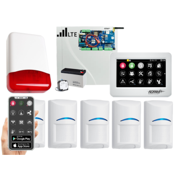 SYSTEM ALARMOWY ROPAM NeoLTE-IP-PS-SET 5x BOSCH PANEL TPR-4WS-P SYRENA