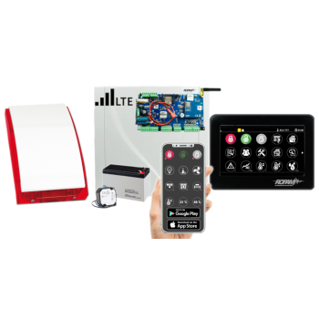 SYSTEM ALARMOWY ROPAM NeoLTE-IP-PS + PANEL DOTYKOWY TPR-4BS-P 4'' LCD + SP-4001R 7Ah