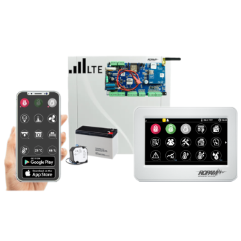 SYSTEM ALARMOWY ROPAM NeoLTE-IP-PS-SET + PANEL DOTYKOWY TPR-7WS-P 4,3'' LCD 7Ah