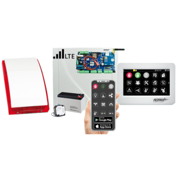 SYSTEM ALARMOWY ROPAM NeoLTE-IP-PS + PANEL DOTYKOWY TPR-4WS-P 4'' LCD + SP-4001R 7Ah