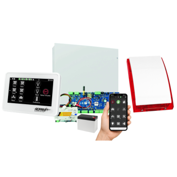 SYSTEM ALARMOWY ROPAM Neo-IP-64-SET z PANELEM DOTYKOWYM TPR-4W-P i SYRENĄ SP-4001R