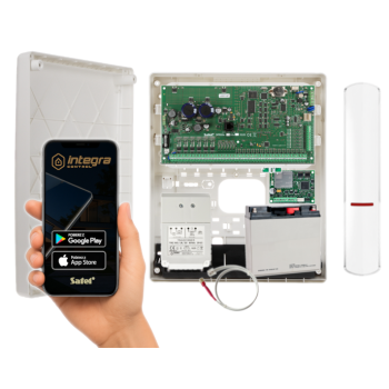 ZESTAW ALARMOWY SATEL INTEGRA 128 PLUS GSM LTE Grade 3 Rozbudowa ABAX