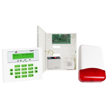 ZESTAW ALARMOWY SATEL INTEGRA 64 + Panel LCD + Syrena TI700 Alarm Do Domu