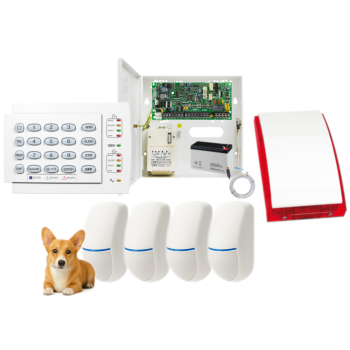 SYSTEM ALARMOWY PARADOX SPECTRA SP4000 + 4 CZUJKI BINGO Plus + K10H + SP-4001R