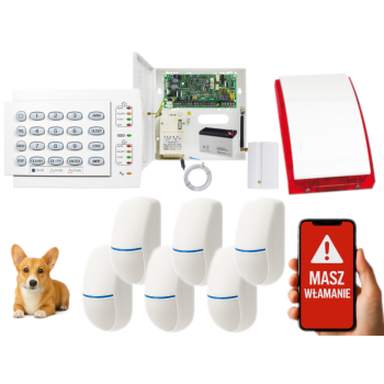 SYSTEM ALARMOWY PARADOX SPECTRA SP4000 + 6 CZUJEK BINGO Plus + K10H + SP-4001R + GSM2000LTE
