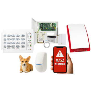 SYSTEM ALARMOWY PARADOX SPECTRA SP4000 + CZUJKA BINGO Plus + K10H + SP-4001R + GSM2000LTE