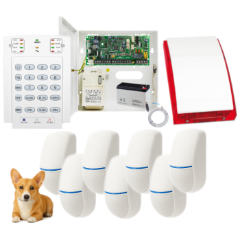 SYSTEM ALARMOWY PARADOX SPECTRA SP4000 + 7 CZUJEK BINGO Plus + K10V + SP-4001R