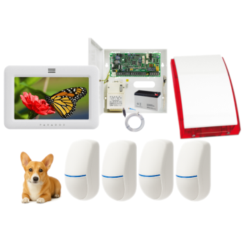 SYSTEM ALARMOWY PARADOX SPECTRA SP4000 + 4 CZUJKI BINGO Plus + TM50 BIAŁY + SP-4001R