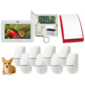 SYSTEM ALARMOWY PARADOX SPECTRA SP4000 + 8 CZUJEK BINGO Plus + TM50 BIAŁY + SP-4001R