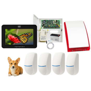 SYSTEM ALARMOWY PARADOX SPECTRA SP4000 + 4 CZUJKI BINGO Plus + TM50 CZARNY + SP-4001R