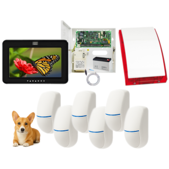 SYSTEM ALARMOWY PARADOX SPECTRA SP4000 + 6 CZUJEK BINGO Plus + TM50 CZARNY + SP-4001R