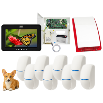 SYSTEM ALARMOWY PARADOX SPECTRA SP4000 + 8 CZUJEK BINGO Plus + TM50 CZARNY + SP-4001R