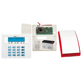ZESTAW ALARMOWY SATEL VERSA 10 + VERSA-LCD-BL + OPU-4P + SYRENA SP-4001 R