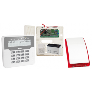 ZESTAW ALARMOWY SATEL VERSA 10 + VERSA-LCDM-WH + OPU-4P + SYRENA SP-4001 R