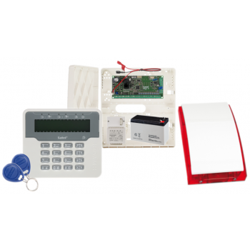 ZESTAW ALARMOWY SATEL VERSA 10 + VERSA-LCDR-WH + OPU-4P + SYRENA SP-4001 R