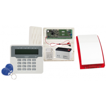 ZESTAW ALARMOWY SATEL VERSA 15 + VERSA-LCDR-WH + OPU-4P + SYRENA SP-4001R
