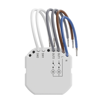 BEZPRZEWODOWY 2-KANAŁOWY STEROWNIK 230VAC Satel ASW-220 (Smart 2-CH Relay PM) POMIAR MOCY