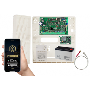ZESTAW ALARMOWY SATEL INTEGRA 32 + OPU-4P + AWT150 + AKUMULATOR 7Ah + INT-GSM LTE