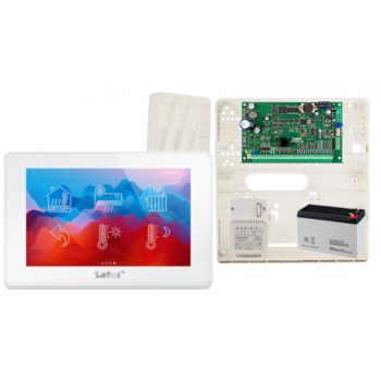 ZESTAW ALARMOWY SATEL INTEGRA 32 + INT-TSH2-W + OPU-4P + AWT150 + AKUMULATOR 7Ah