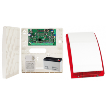 ZESTAW ALARMOWY SATEL INTEGRA 32 + OPU-4P + AWT150 + AKUMULATOR 7Ah + SYRENA SP-4001R