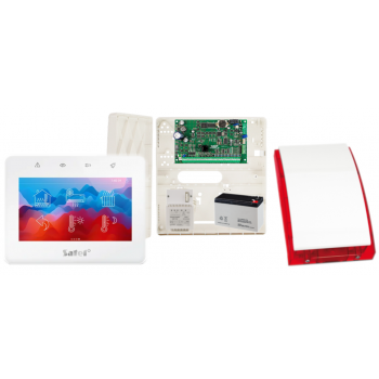ZESTAW ALARMOWY SATEL INTEGRA 32 + INT-TSG2-W + OPU-4P + AWT150 + AKUMULATOR 7Ah + SYRENA SP-4001R