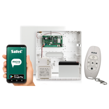 SYSTEM ALARMOWY SATEL MICRA GSM/GPRS + AKUMULATOR + PILOT MPT-350