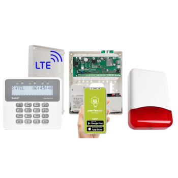 ZESTAW SATEL PERFECTA 16 LTE + OPU-3P + 18Ah + AWT150 + PRF-LCD + TI700
