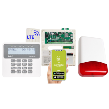 ZESTAW ALARMOWY SATEL PERFECTA 16 LTE SET + PRF-LCD + PERFECTA-RF + TI700 OPCJA BEZPRZEWODOWA