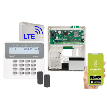 ZESTAW ALARMOWY SATEL PERFECTA 16 LTE SET-A + PERFECTA-RF + PRF-LCD-WRL + 7Ah OPCJA BEZPRZEWODOWA