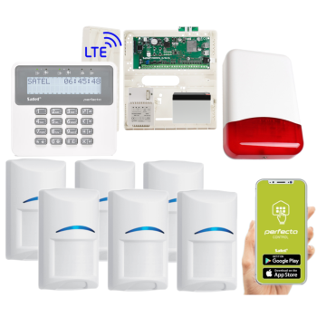 ZESTAW ALARMOWY SATEL PERFECTA 16 LTE SET 6 CZUJEK BOSCH + PRF-LCD + TI700