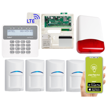 ZESTAW ALARMOWY SATEL PERFECTA 16 LTE + PERFECTA-RF + 4x BOSCH + PRF-LCD + TI700 OPCJA BEZPRZEWODOWA