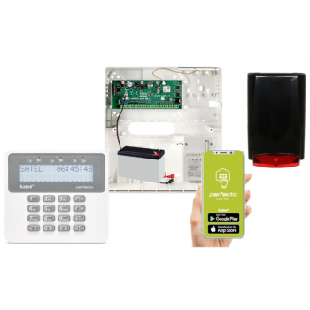 ZESTAW ALARMOWY SATEL PERFECTA 32-WRL SET-A + PRF-LCD + MR-100R/BLACK