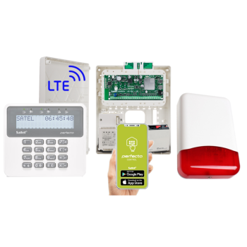 ZESTAW SATEL PERFECTA 32 LTE + OPU-3P + PRF-LCD + TI700 + 18Ah