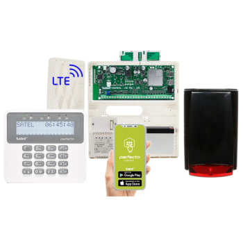 ZESTAW SATEL PERFECTA 32 LTE SET-A + PRF-LCD + MR-100R/BLACK