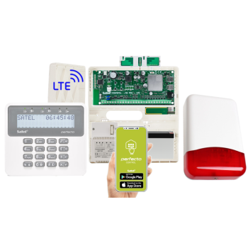 ZESTAW ALARMOWY SATEL PERFECTA 32 LTE SET-A + PERFECTA-RF + PRF-LCD + TI700 + 7Ah OPCJA BEZPRZEWODOWA
