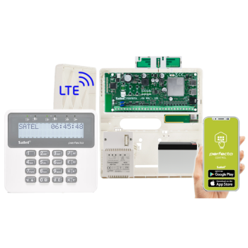 ZESTAW ALARMOWY SATEL PERFECTA 32 LTE SET-A + PERFECTA-RF + PRF-LCD + 7Ah OPCJA BEZPRZEWODOWA