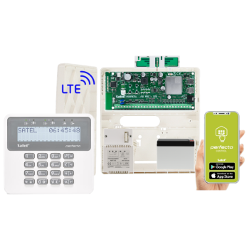 ZESTAW ALARMOWY SATEL PERFECTA 32 LTE SET-A + PRF-LCD + 7Ah + AWT150