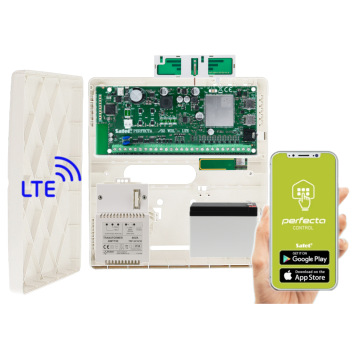 ZESTAW ALARMOWY SATEL PERFECTA 32 LTE SET-A + PERFECTA-RF + 7Ah OPCJA BEZPRZEWODOWA
