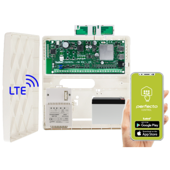 ZESTAW ALARMOWY SATEL PERFECTA 32 LTE SET-A + AKUMULATOR I TRANSFORMATOR
