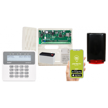 ZESTAW ALARMOWY SATEL PERFECTA-IP 32 PRF-LCD MR-100R/BLACK