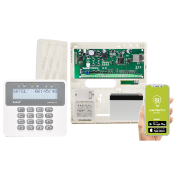 ZESTAW SATEL PERFECTA-IP 32 + PERFECTA-RF + PRF-LCD + OPU-4P + 7Ah