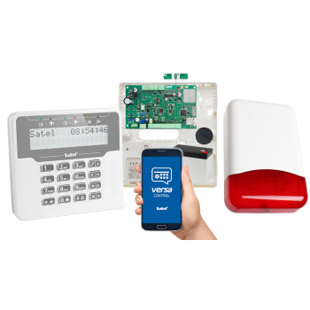 SYSTEM ALARMOWY SATEL VERSA Plus LTE LCDM-WH 7Ah AWT150 + SYRENA TI700