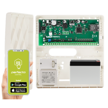 ZESTAW SATEL PERFECTA-IP 64 M SET z OBUDOWĄ, AKUMULATOREM I TRANSFORMATOREM